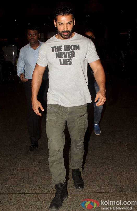John Abraham spotted at Airport