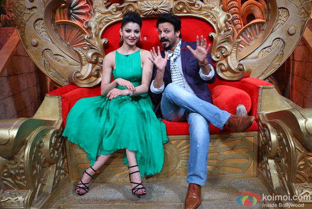 Vivek Oberoi and Urvashi Rautela on the sets of Comedy Nights Bachao