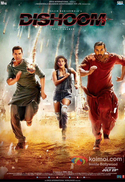 Varun Dhawan, Jacqueline Fernandez and John Abraham starrer Dishoom poster