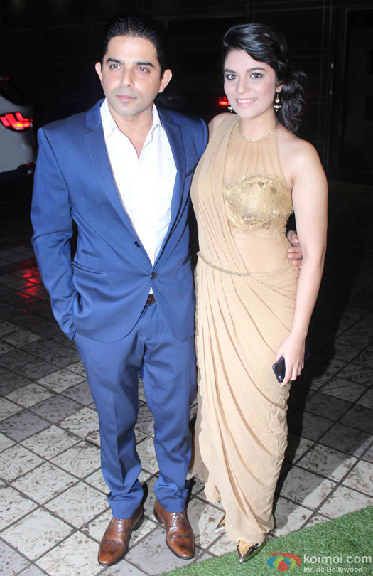 Raj Singh Arora and Pooja Gor during the Divyanka Tripathi-Vivek Dahiya's Wedding Reception