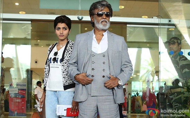 Rajinikanth in a still from movie 'Kabali'