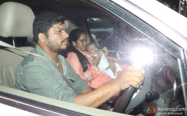 Arpita Khan Sharma along with son Ahil Celebrating Eid Waves Out To Fans