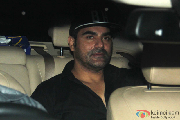 Arbaz Khan Arrived For Arpita Khan’s Birthday Bash 