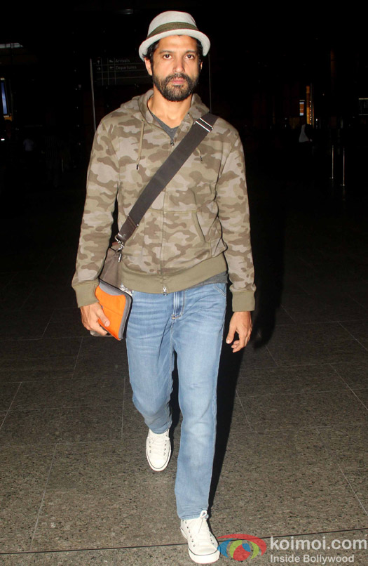 Farhan Akhtar spotted at Airport