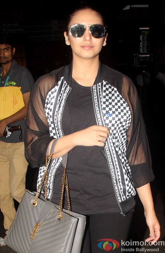 Huma Qureshi spotted at Airport