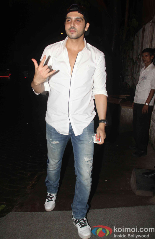 Zayed Khan spotted at korner house