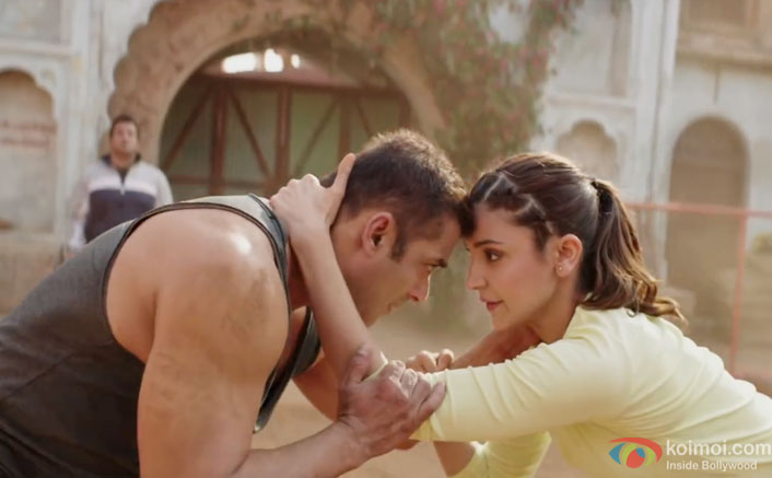 Salman Khan and Anushka Sharma in a still from Sultan