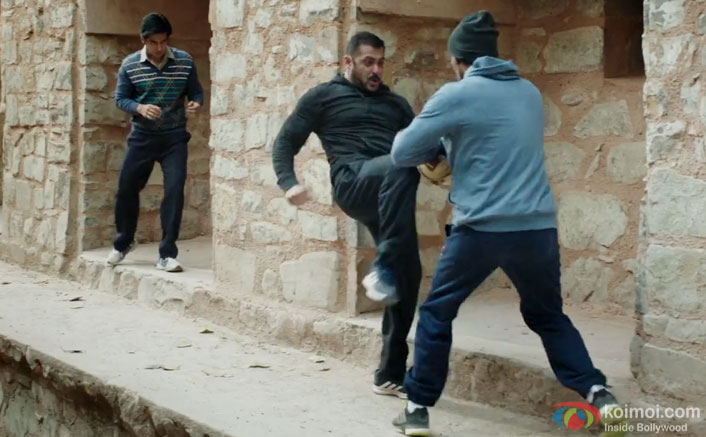 Salman Khan and Randeep Hooda in a still from Sultan