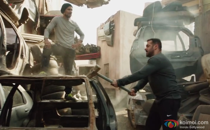 Randeep Hooda and Salman Khan in a still from Sultan