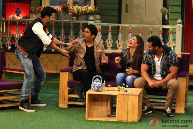 Kapil Sharma, Jacqueline Fernandez John Abraham and Varun Dhawan On The Sets of Kapil Sharma's Show