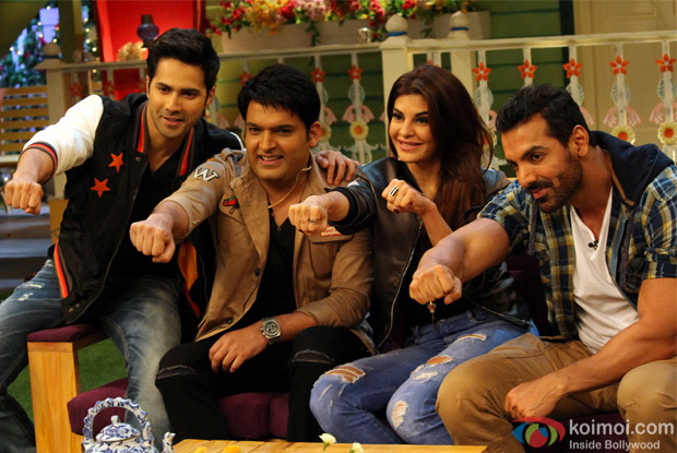 Kapil Sharma, Jacqueline Fernandez John Abraham and Varun Dhawan On The Sets of Kapil Sharma's Show