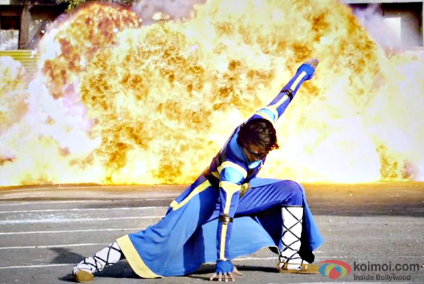 Tiger Shroff in a still from A Flying Jatt