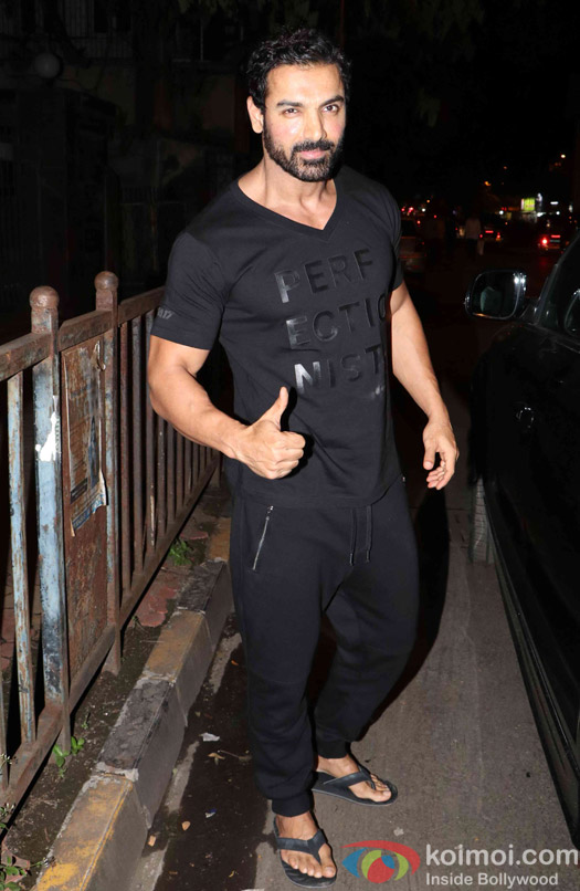 John Abraham spotted at santacruze