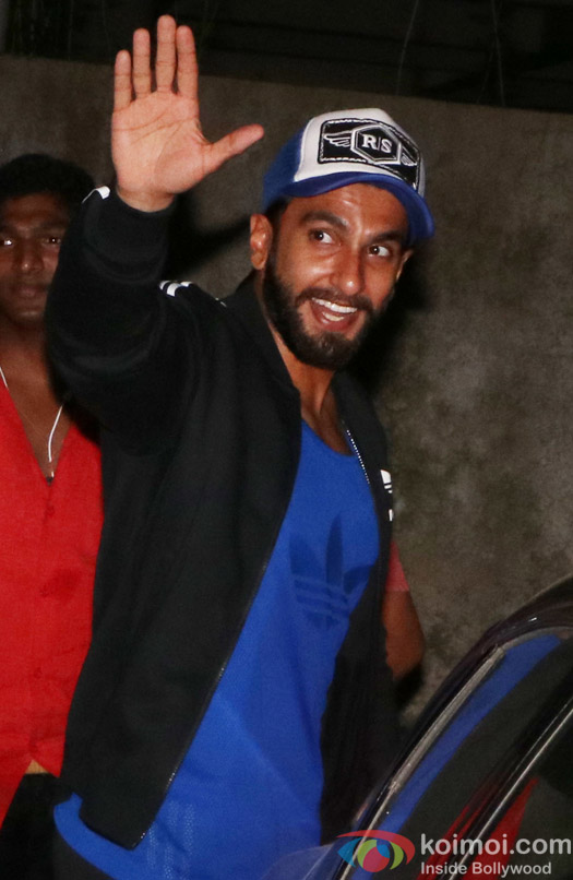 Ranveer Singh spotted at Sanjay Leela Bhansali's house