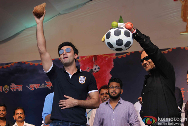 Ranbir Kapoor during Janmashtami celebration 