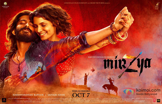 Harshvardhan Kapoor and Saiyami Kher starrer Mirzya poster
