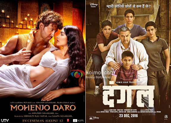 Mohenjo Daro and Dangal posters
