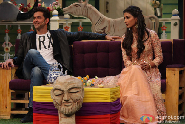 Hrithik Roshan, Pooja Hegde and Ashutosh Gowariker promote Mohenjo Daro on The Kapil Sharma Show
