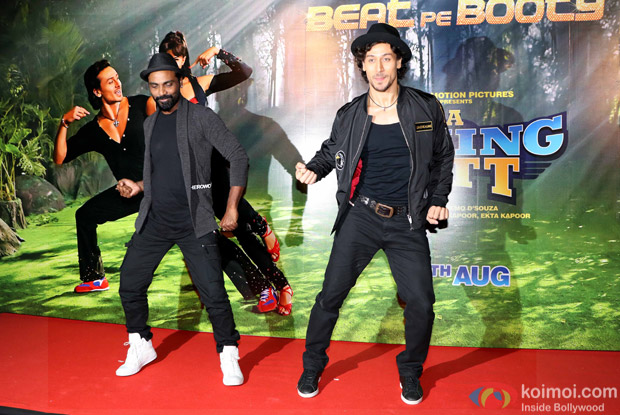 Tiger Shroff & Remo D'Souza during The Song Launch Of Beat Pe Booty