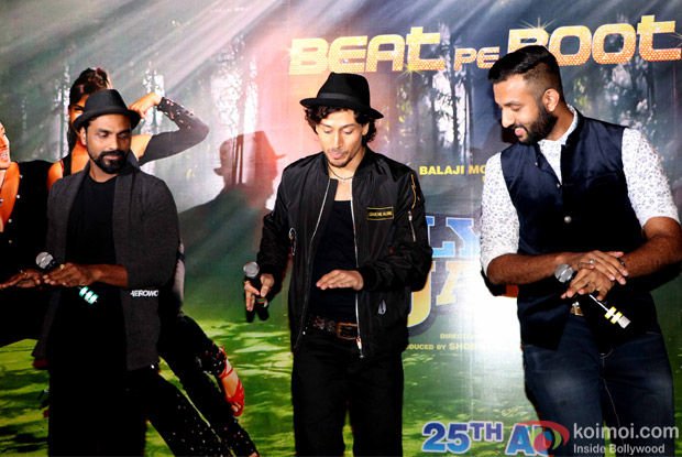 Tiger Shroff & Remo D'Souza during The Song Launch Of Beat Pe Booty