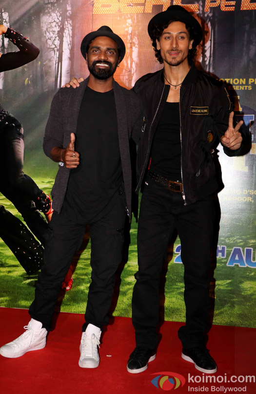 Tiger Shroff & Remo D'Souza during The Song Launch Of Beat Pe Booty