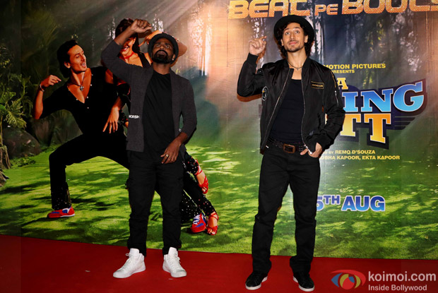 Tiger Shroff & Remo D'Souza during The Song Launch Of Beat Pe Booty