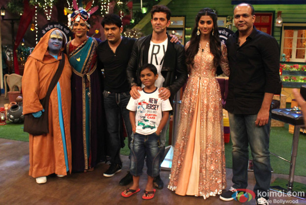Hrithik Roshan, Pooja Hegde and Ashutosh Gowariker promote Mohenjo Daro on The Kapil Sharma Show
