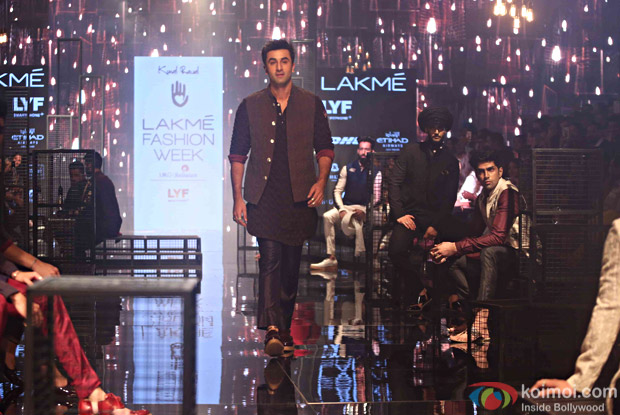 Ranbir Kapoor During the Lakme Fashion Week Winter Festive 2016