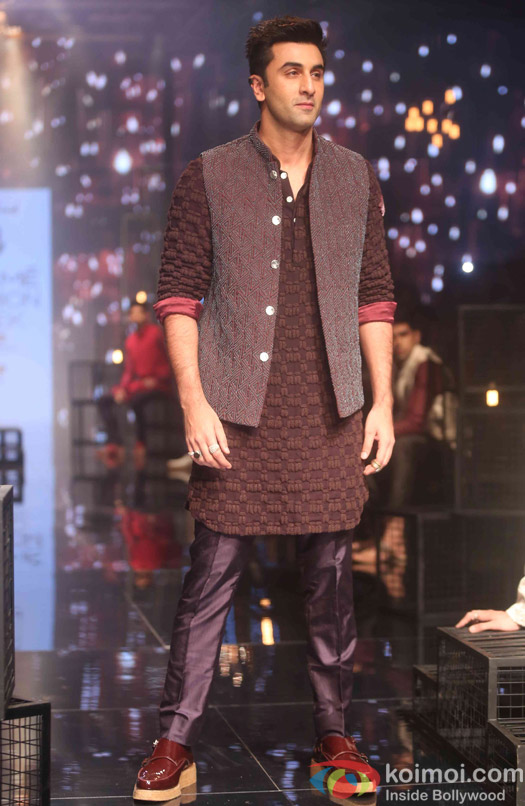 Ranbir Kapoor During the Lakme Fashion Week Winter Festive 2016