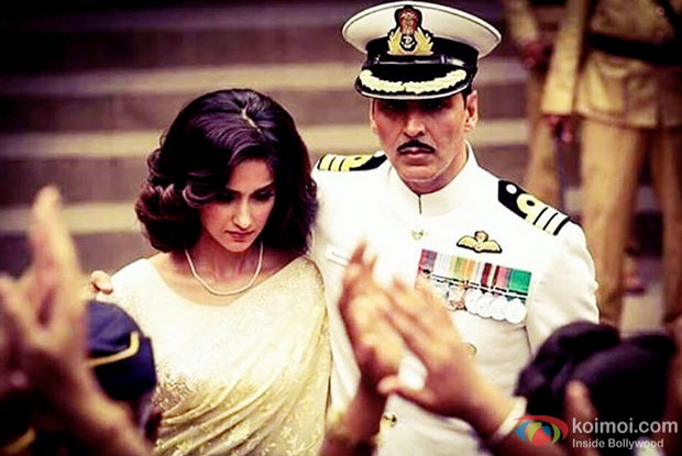 Ileana DCruz and Akshay Kumar in a still from Rustom