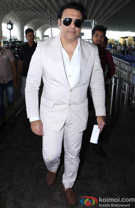 Govinda spotted at mumbai airport