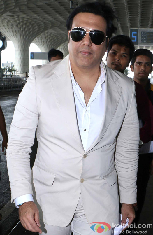 Govinda spotted at mumbai airport