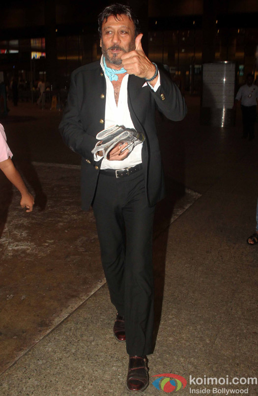 Jackie Shroff spotted at mumbai airport