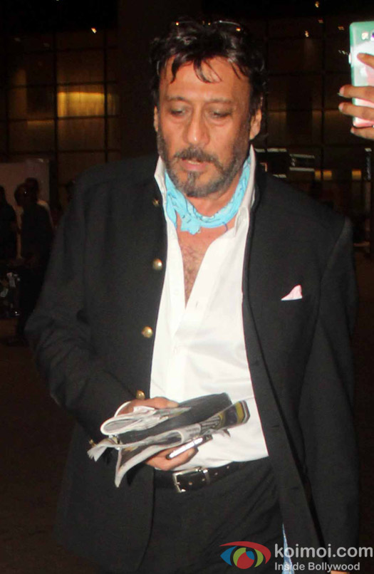 Jackie Shroff spotted at mumbai airport