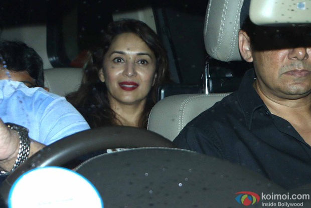 Madhuri Dixit spotted at mumbai airport