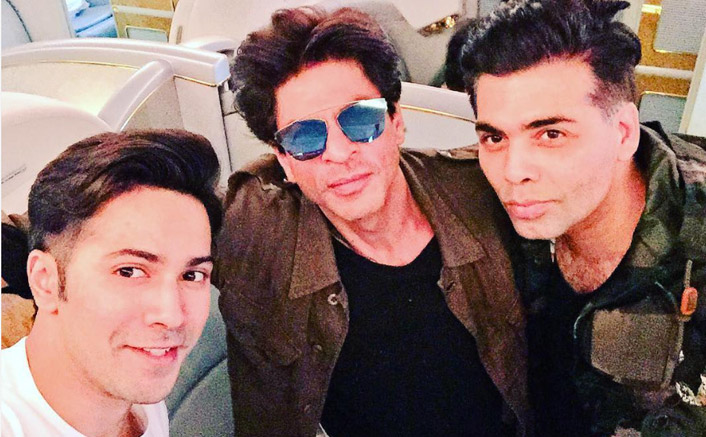 Shah Rukh Khan, varun Dhawan and Karan Johar