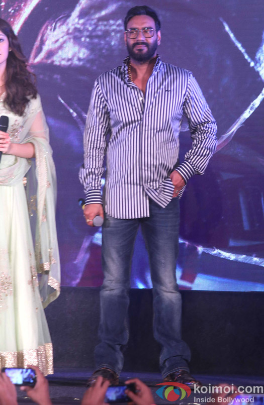 Ajay Devgan during the trailer launch of Shivaay