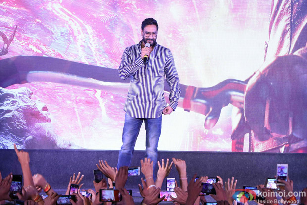 Ajay Devgan during the trailer launch of Shivaay