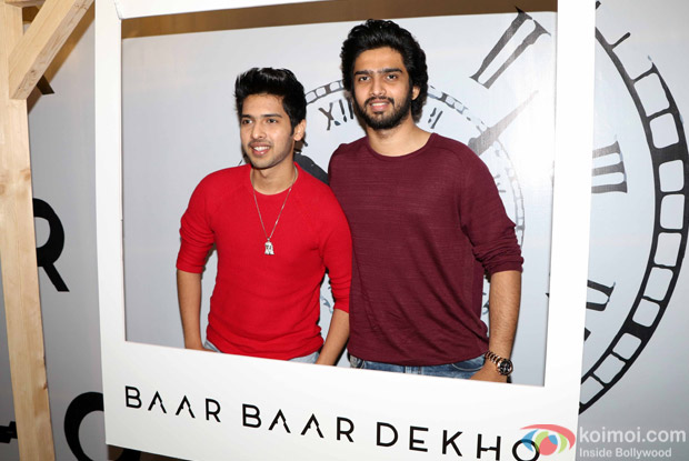 Amaal Malik and Armaan Malik during the trailer launch of Baar Baar Dekho