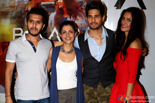 Ritesh Sidhwani, Nitya Mehra, Sidharth Malhotra and Katrina Kaif during the trailer launch of Baar Baar Dekho
