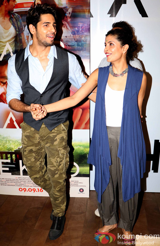  Nitya Mehra and Sidharth Malhotra during the trailer launch of Baar Baar Dekho