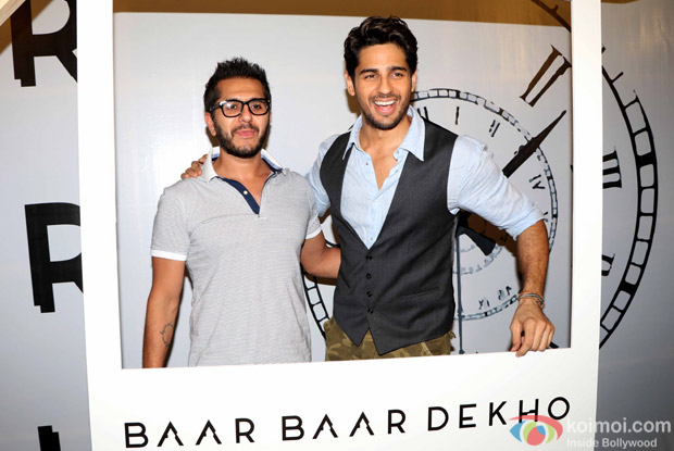 Sidharth Malhotra during the trailer launch of Baar Baar Dekho