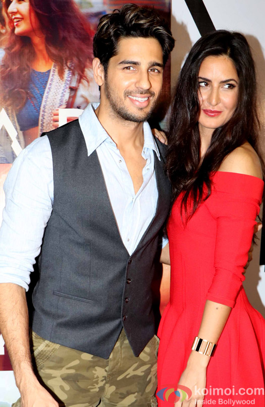 Sidharth Malhotra and Katrina Kaif during the trailer launch of Baar Baar Dekho