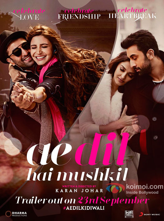 Ae Dil Hai Mushkil Trailer To Release This Friday!