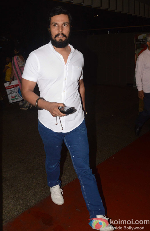 Randip Hooda spotted at Airport