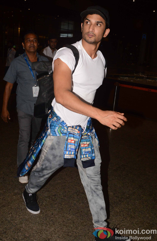 Sushant Singh Rajput spotted at Airport