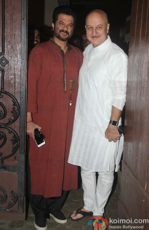 Anil Kapoor Celebrates Ganesh Chaturthi With Anupam Kher