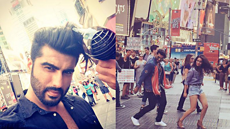 Arjun Kapoor taking Times Square by storm