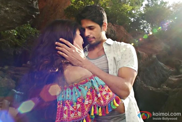 Katrina Kaif and Sidharth Malhotra in a still from Baar Baar Dekho