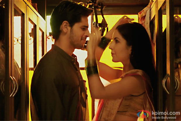 Sidharth Malhotra and Katrina Kaif in a still from Baar Baar Dekho